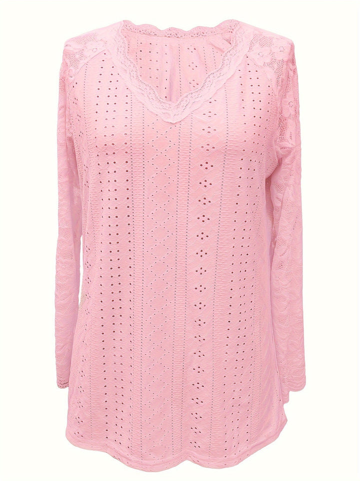 Annabelle | Scalloped V-Neck Top