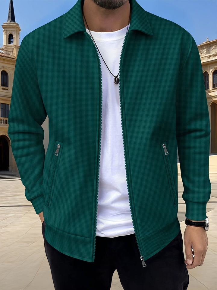 Wesley | Textured Full-Zip Jacket