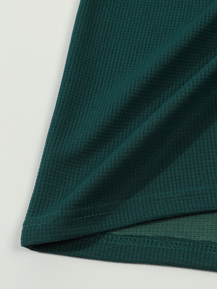 Corbin | Textured Long Sleeve Henley Shirt