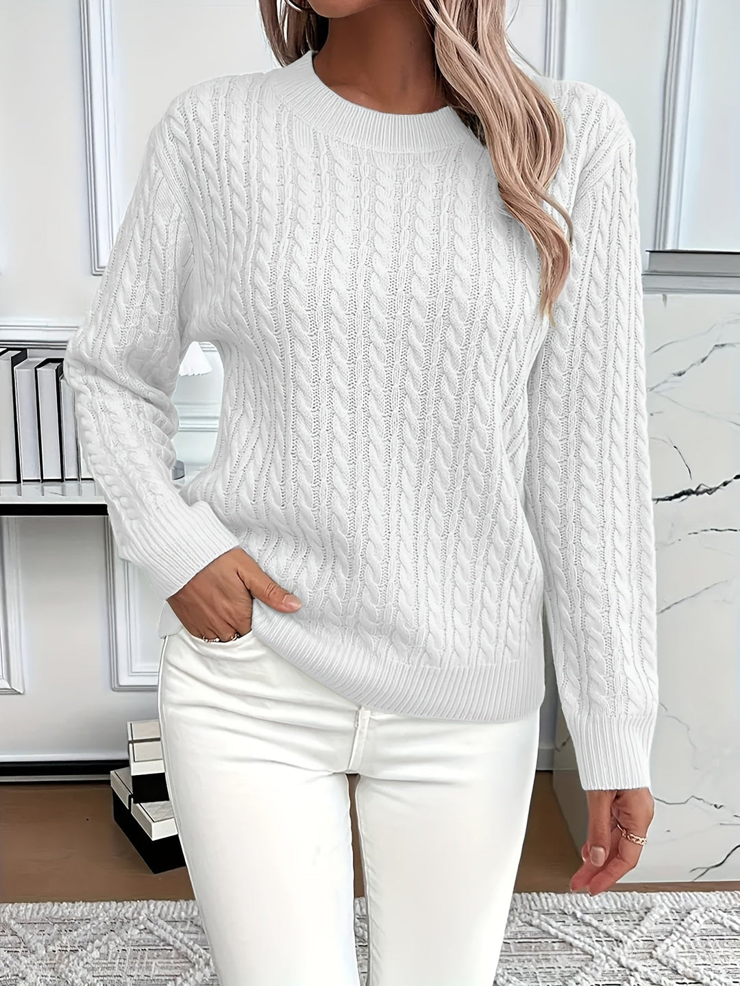 Heather | Cozy Cable-Knit Sweater
