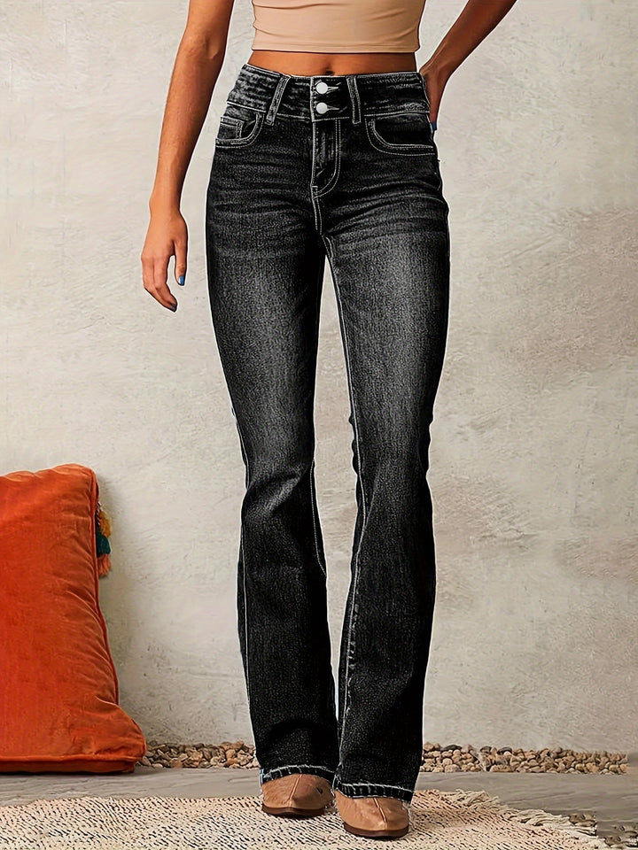 Beverly | High-Waisted Flared Jeans