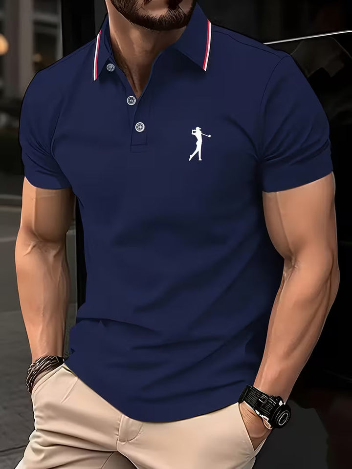 Crosby | Casual Short-Sleeve Golf Printed Shirt