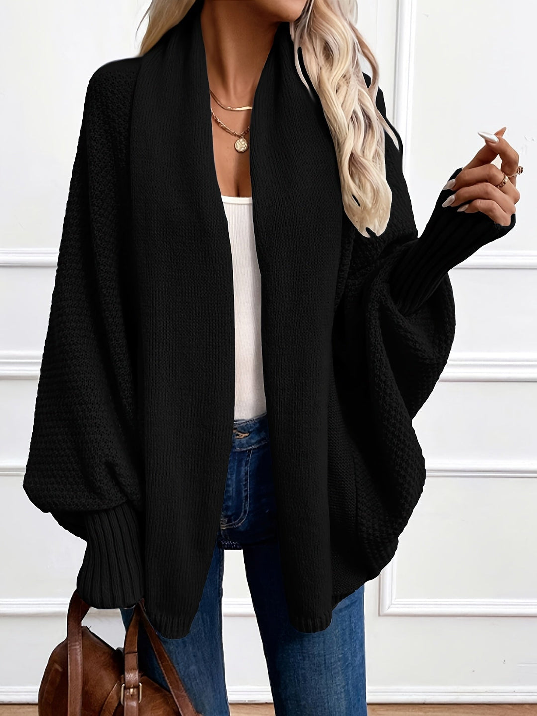 Rosalyn | Draped Shawl-Collar Cardigan