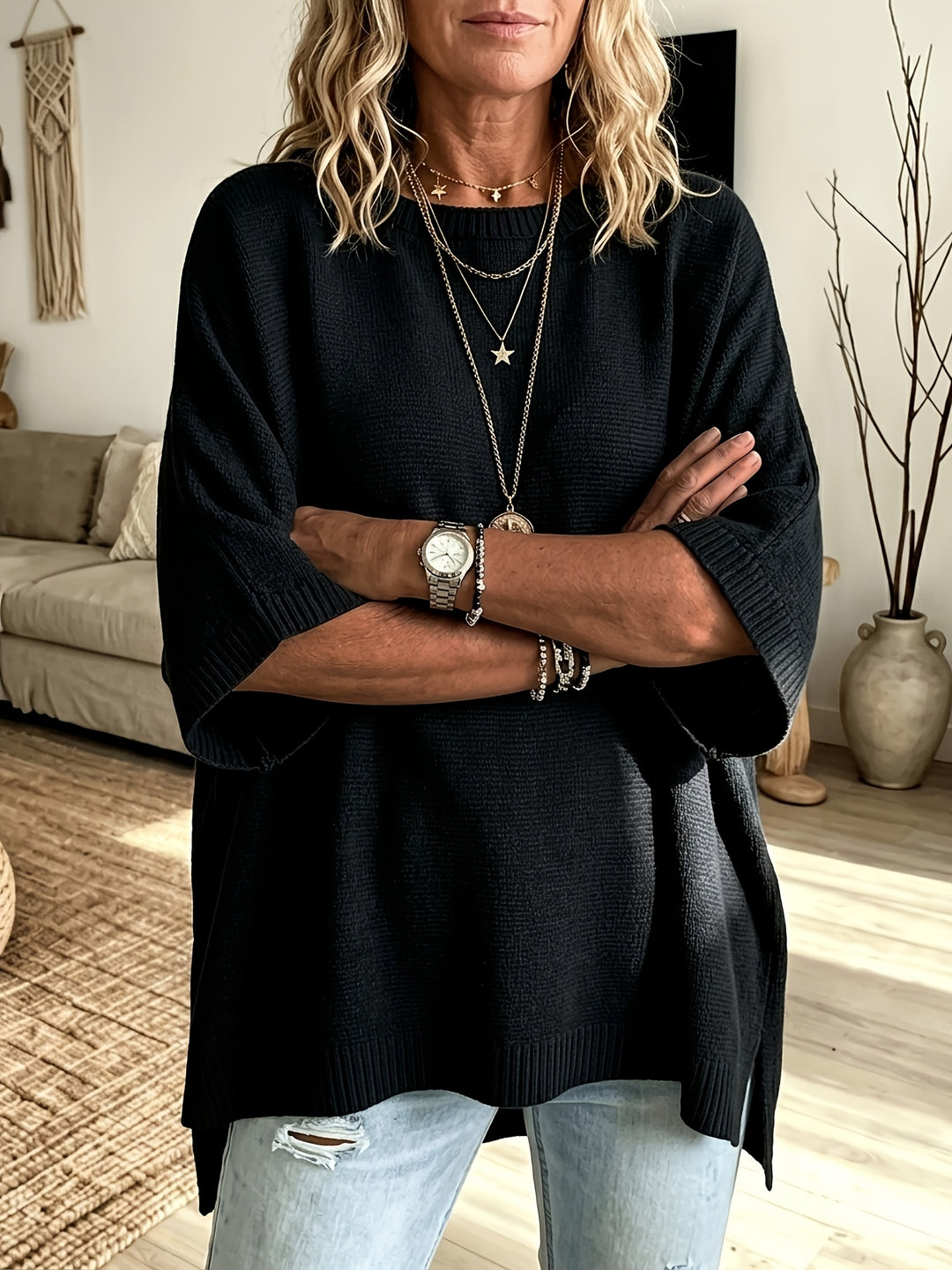Cassia | Relaxed Batwing Sweater
