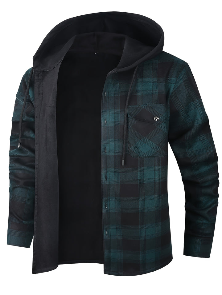 Dawson | Hooded Checked Shirt Jacket