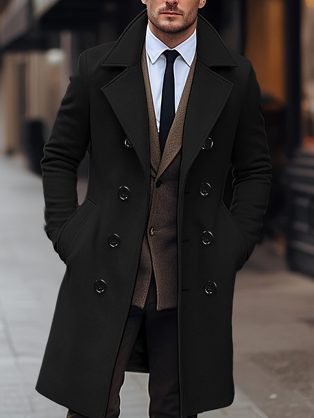 Edmund | Double-Breasted Tailored Overcoat