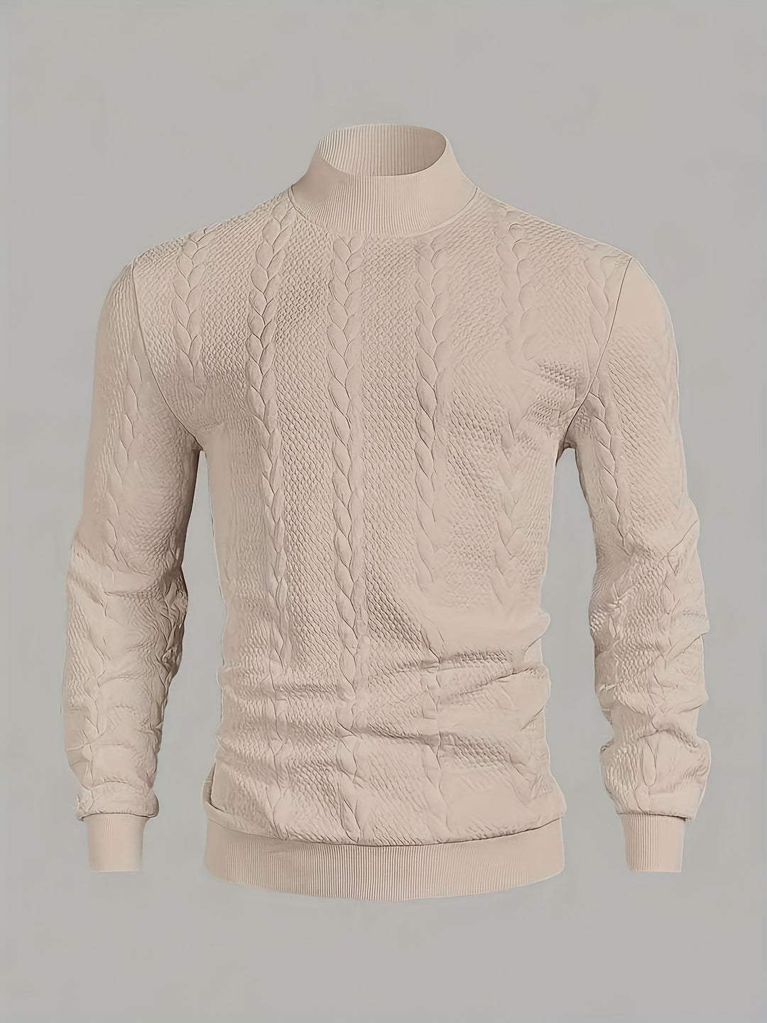 Cormac | Textured Mock-Neck Sweater