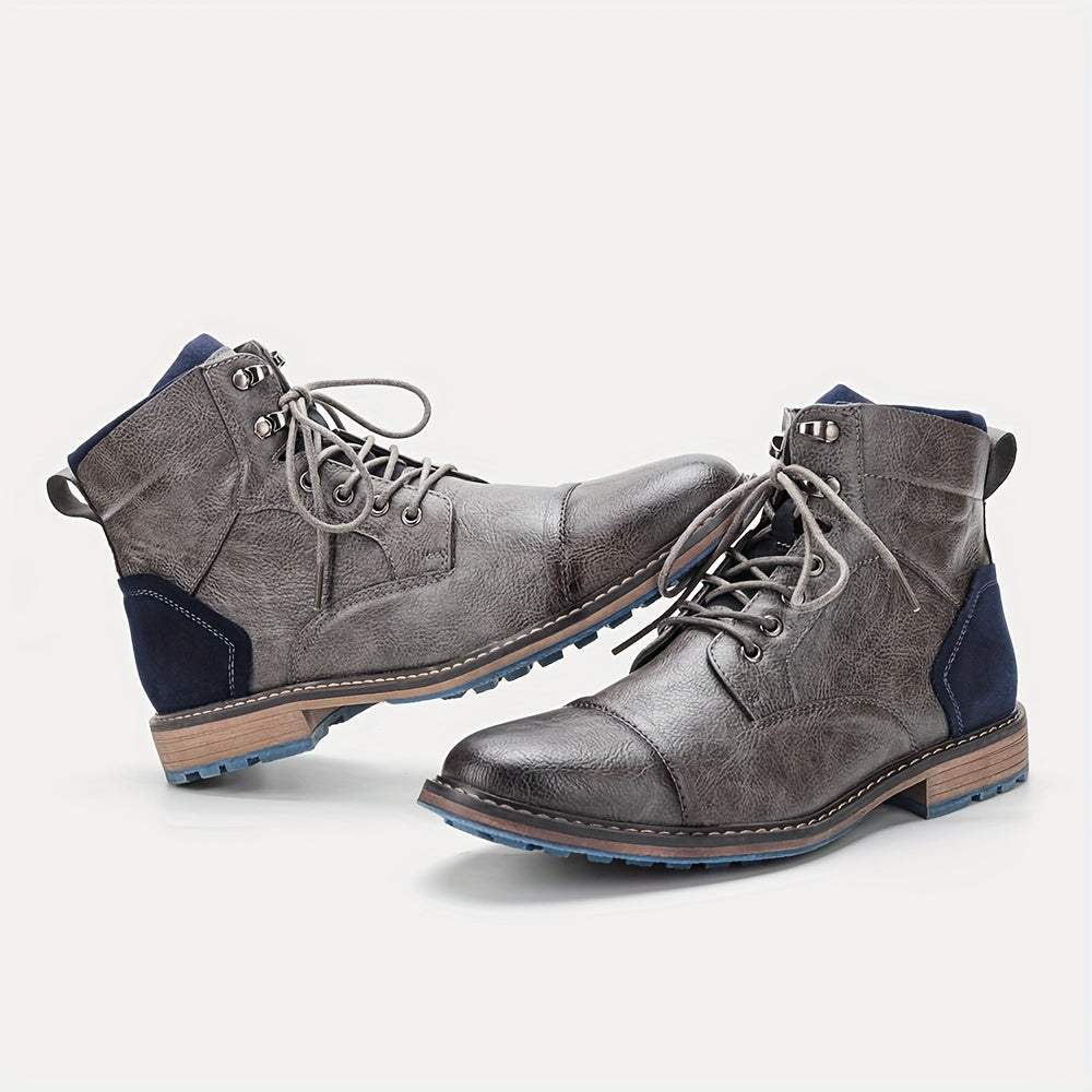 Bradley | Cap-Toe Lace-Up Boots