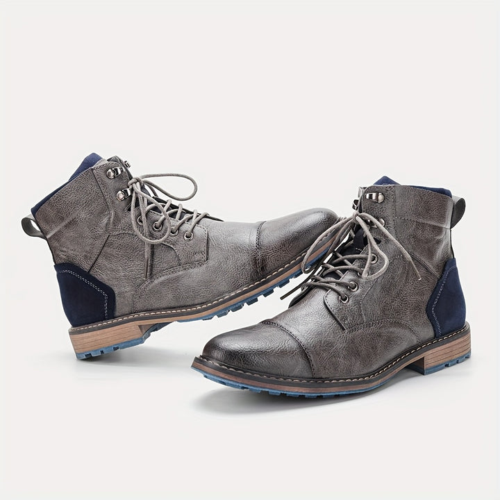 Bradley | Cap-Toe Lace-Up Boots