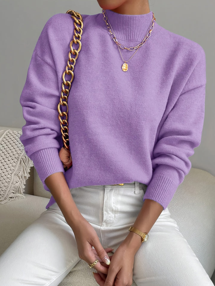 Lucille | Cozy Mock Neck Sweater