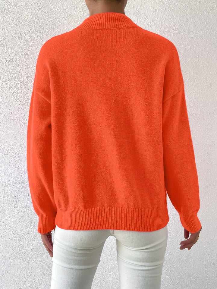 Lucille | Cozy Mock Neck Sweater