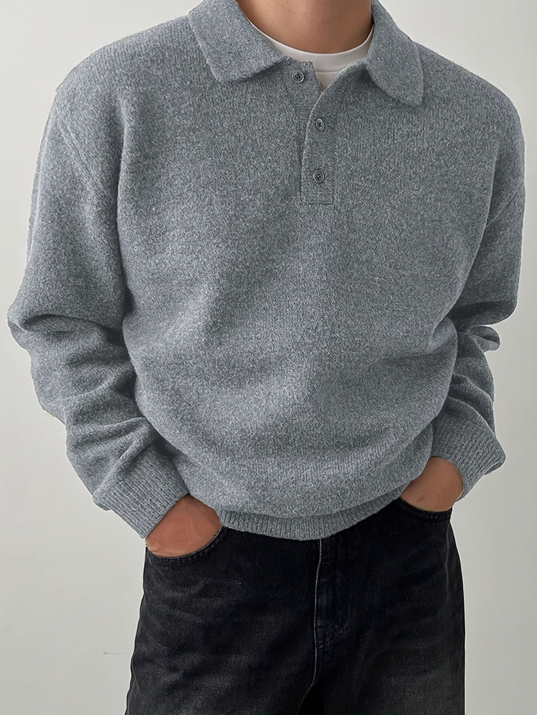 Rowan | Polo Collar Knit Sweater