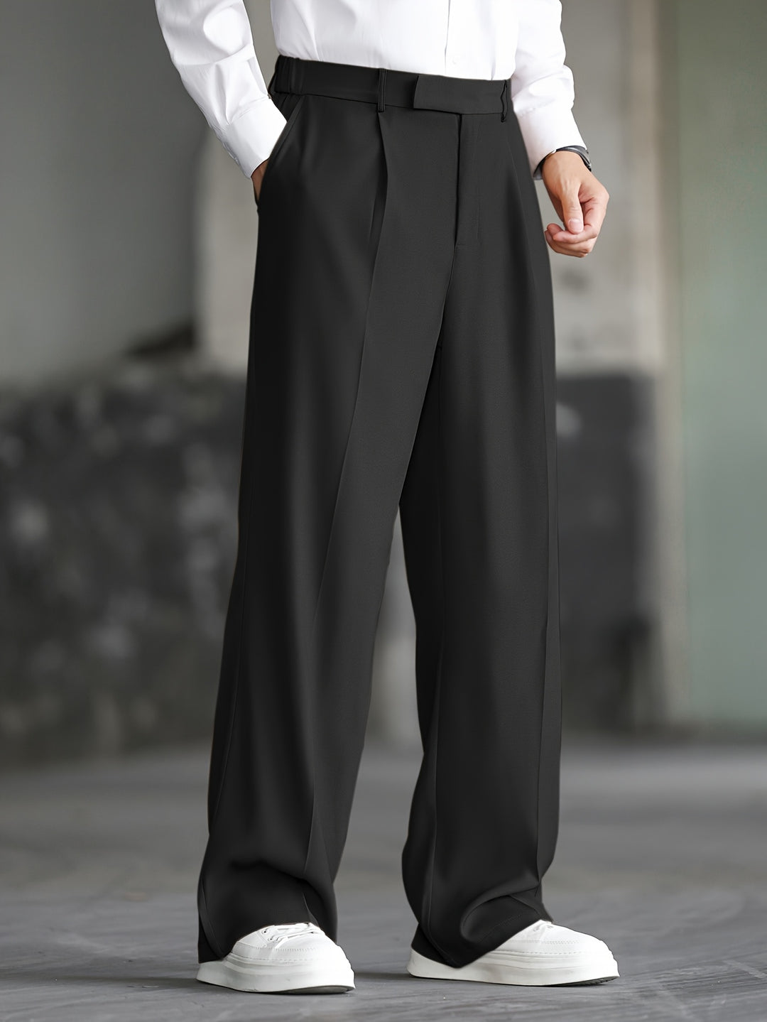 Nigel | Tailored Wide-Leg Dress Pants