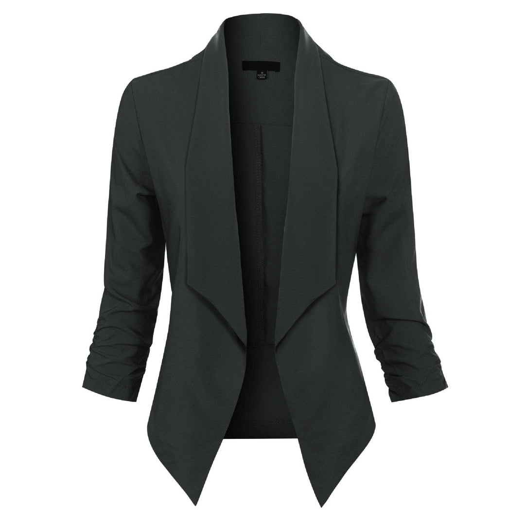 Vera | Open-Front Draped Blazer