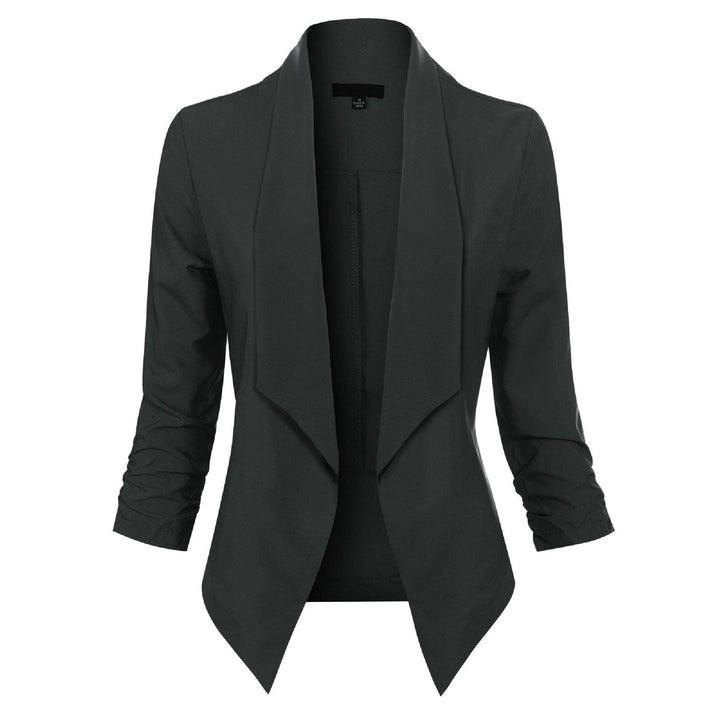 Vera | Open-Front Draped Blazer