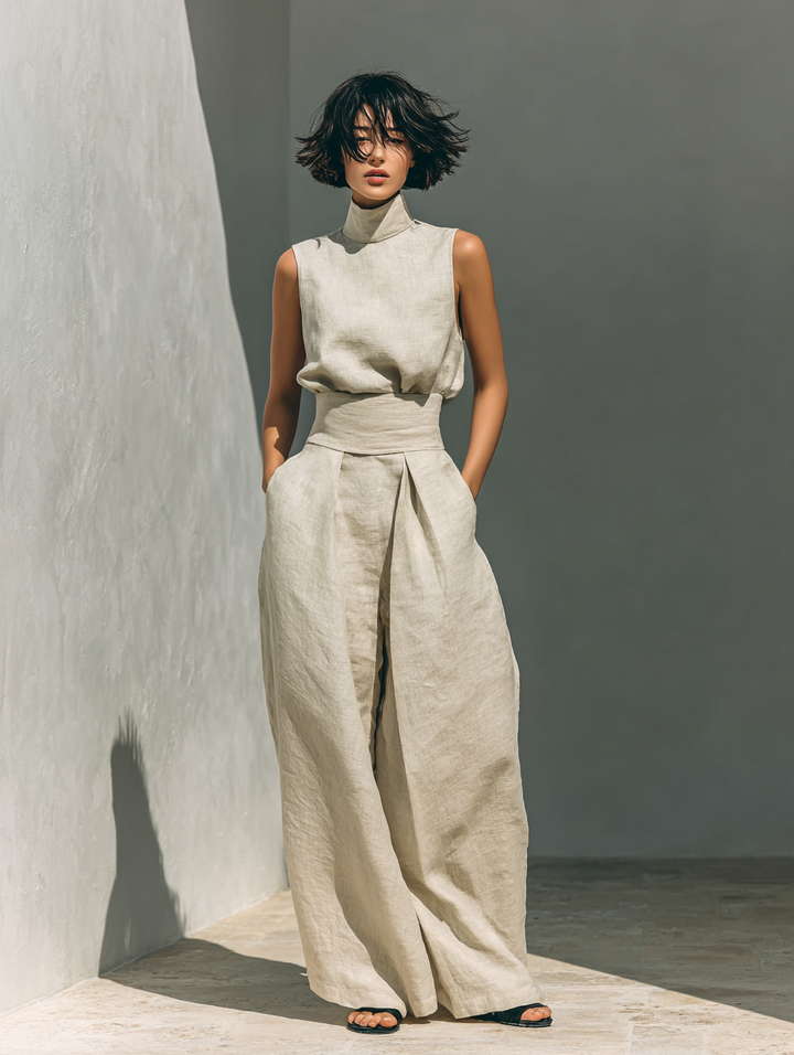 Maria | Stylish Tank Top and Loose Trousers Set