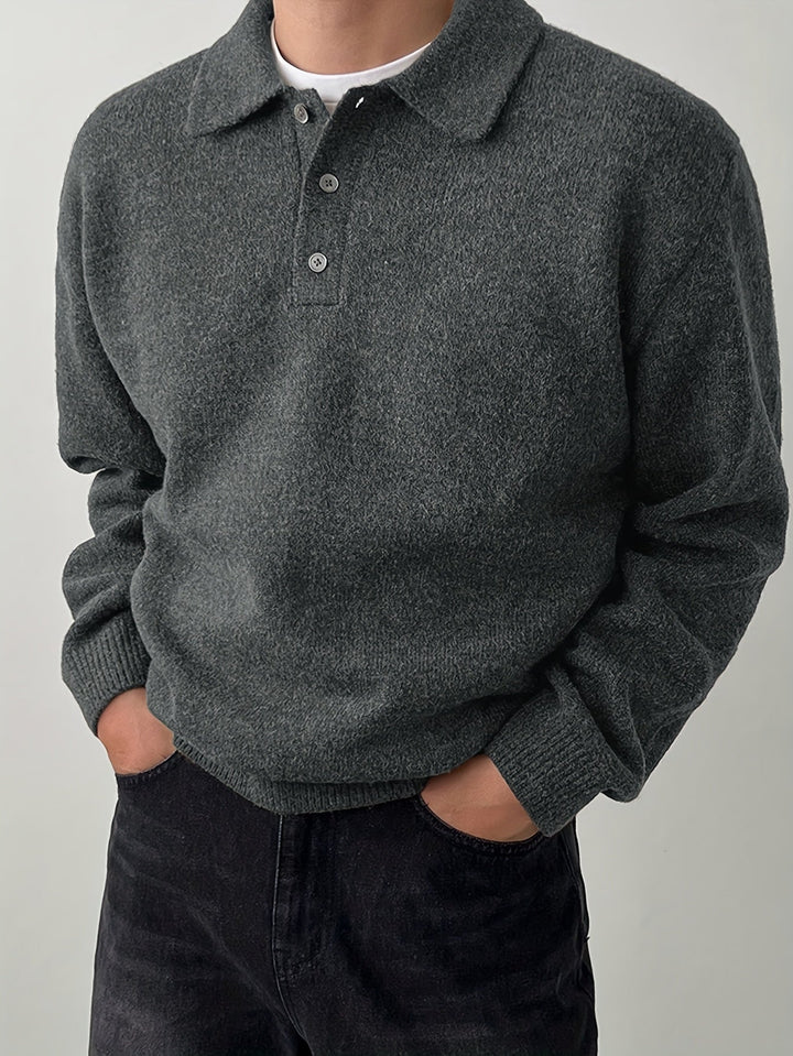Rowan | Polo Collar Knit Sweater