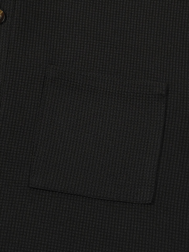 Corbin | Textured Long Sleeve Henley Shirt