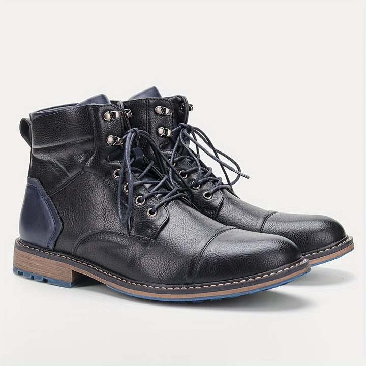 Bradley | Cap-Toe Lace-Up Boots