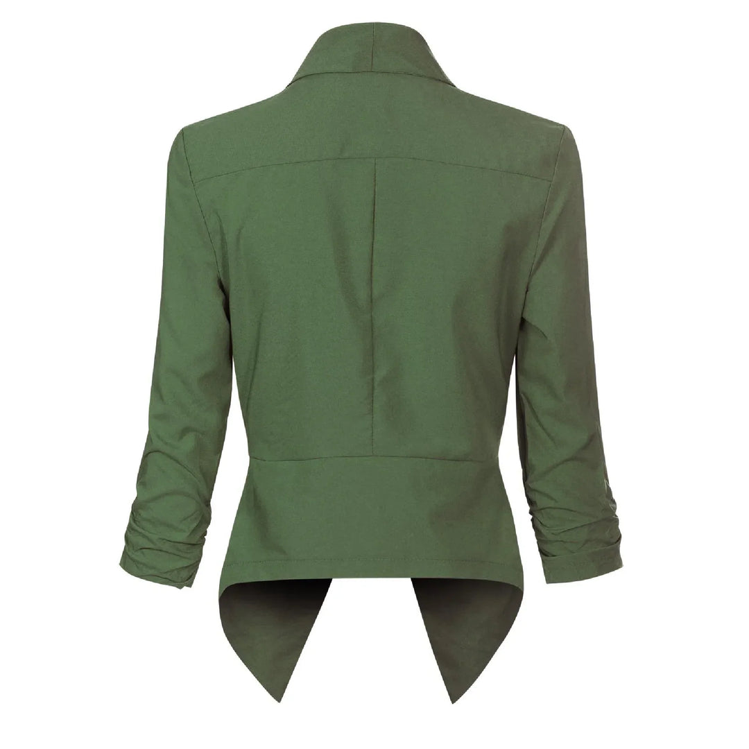 Vera | Open-Front Draped Blazer