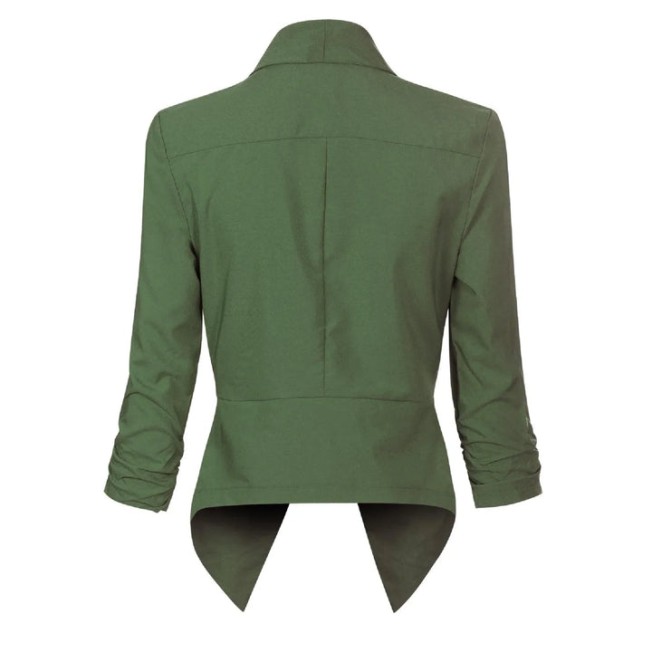 Vera | Open-Front Draped Blazer