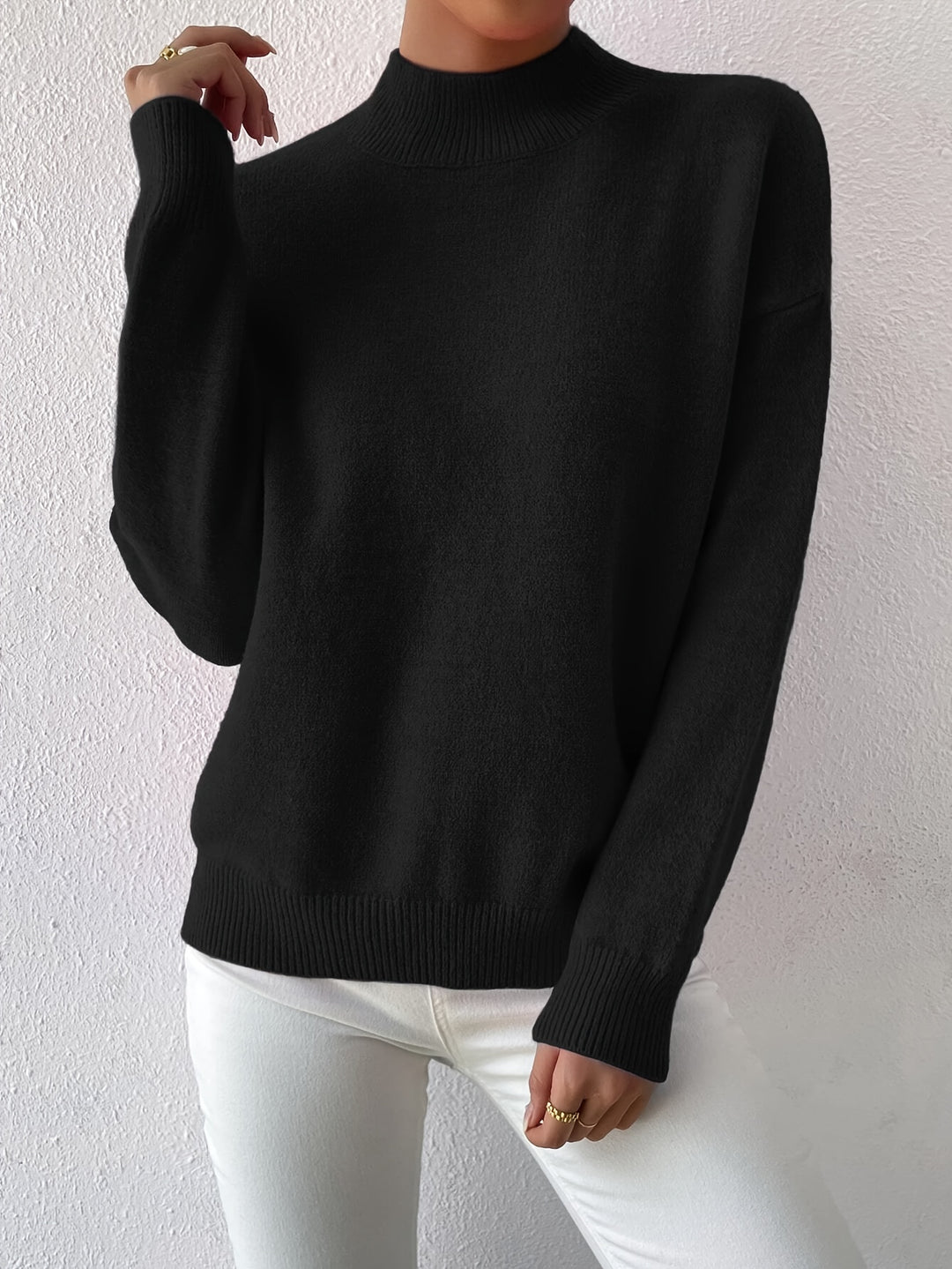 Lucille | Cozy Mock Neck Sweater