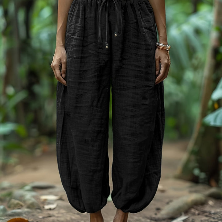 Maya | Relaxed Drawstring Harem Trousers
