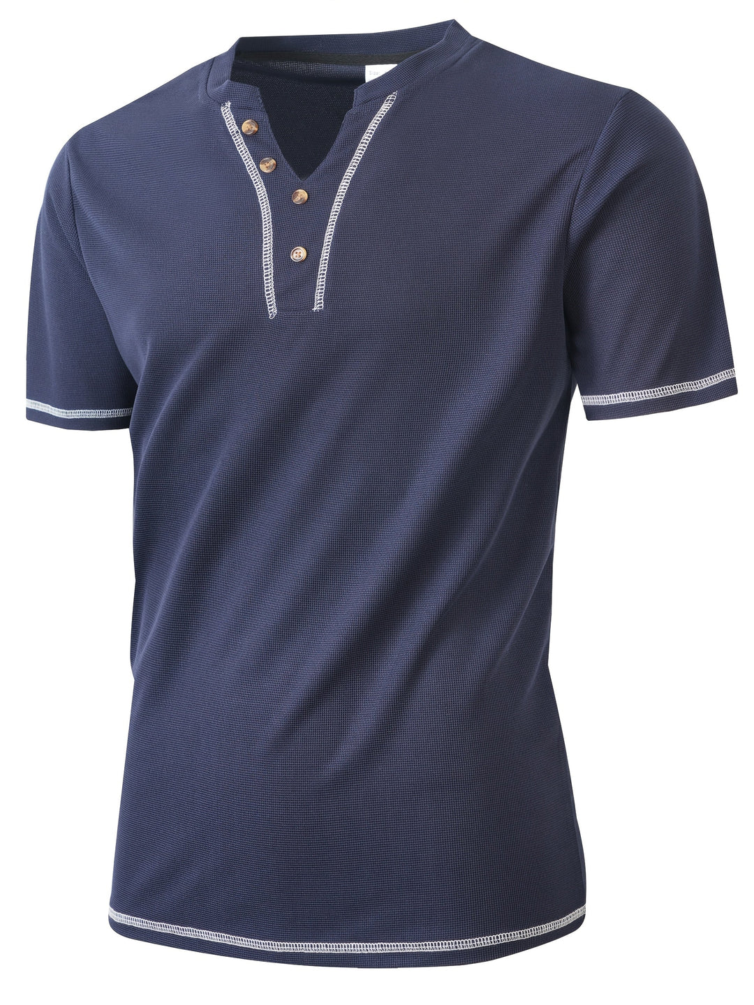 Sawyer | Textured Short Sleeve Henley