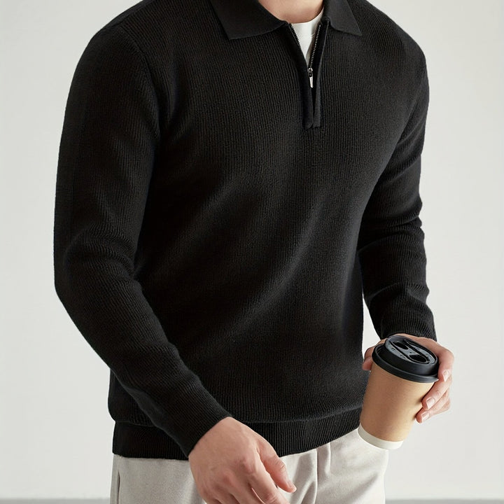 Theodore | Quarter-Zip Collared Sweater
