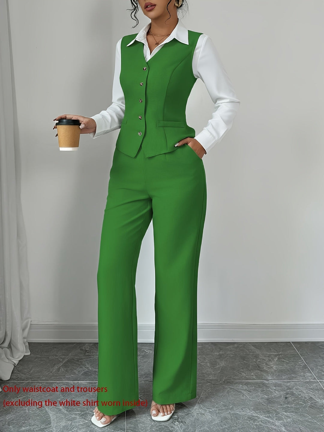 Vivienne | Tailored Vest & Wide-Leg Pant Set