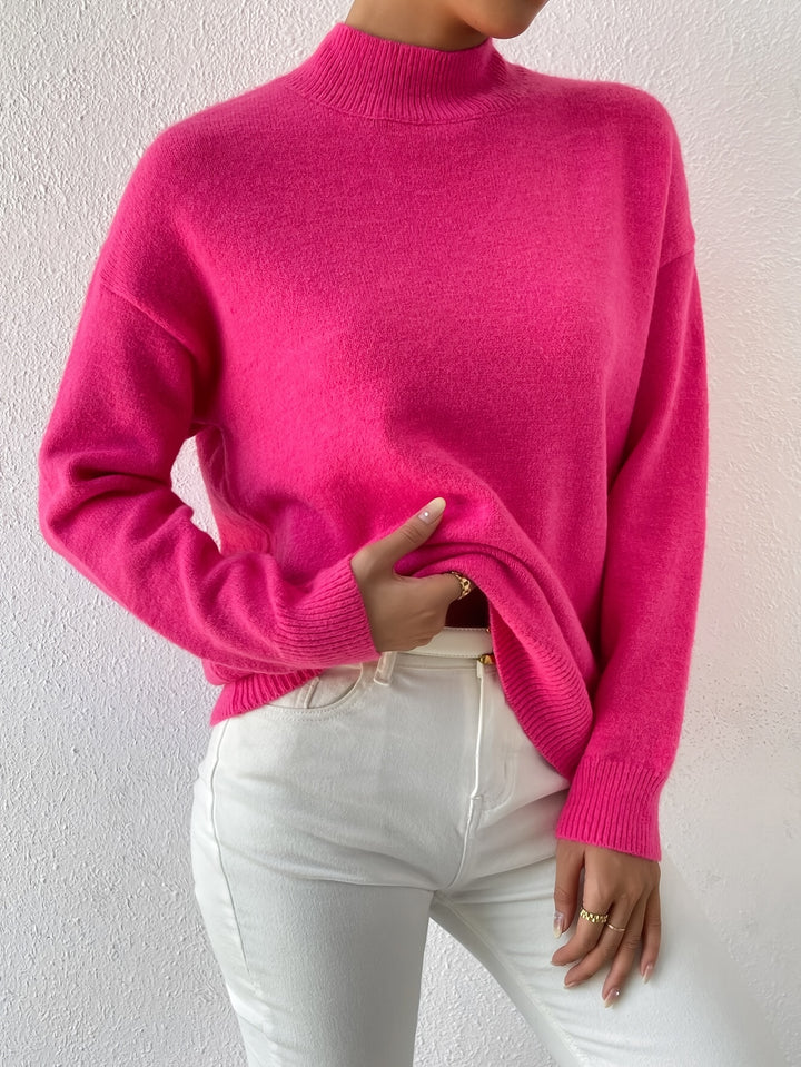 Lucille | Cozy Mock Neck Sweater