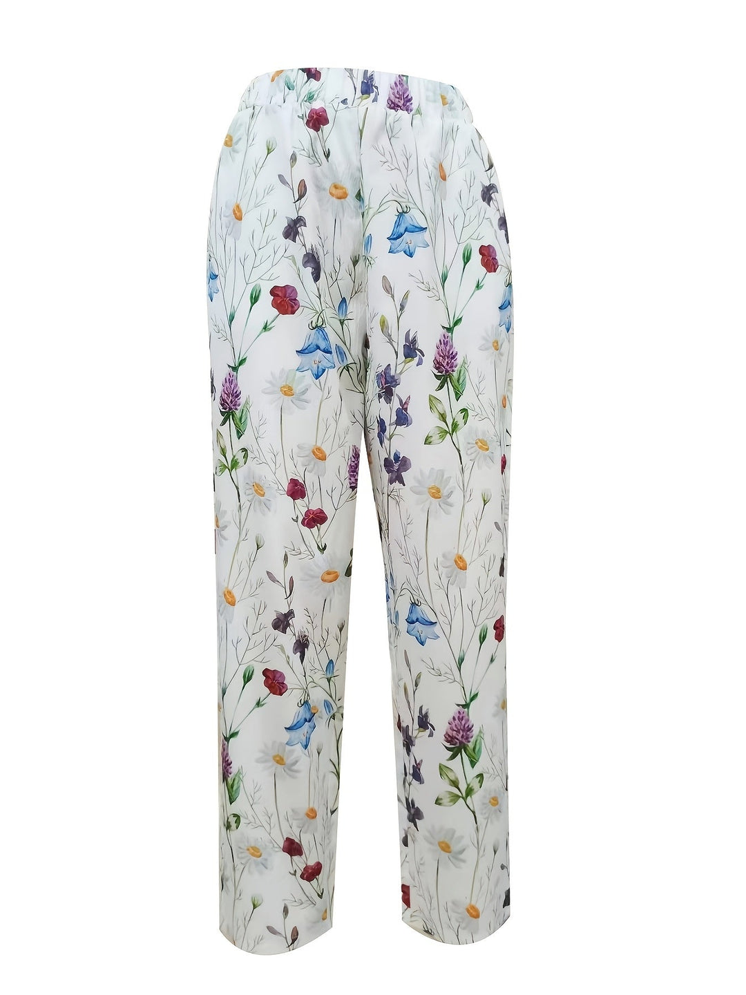 Eleanor | Garden-Print Tapered Pants