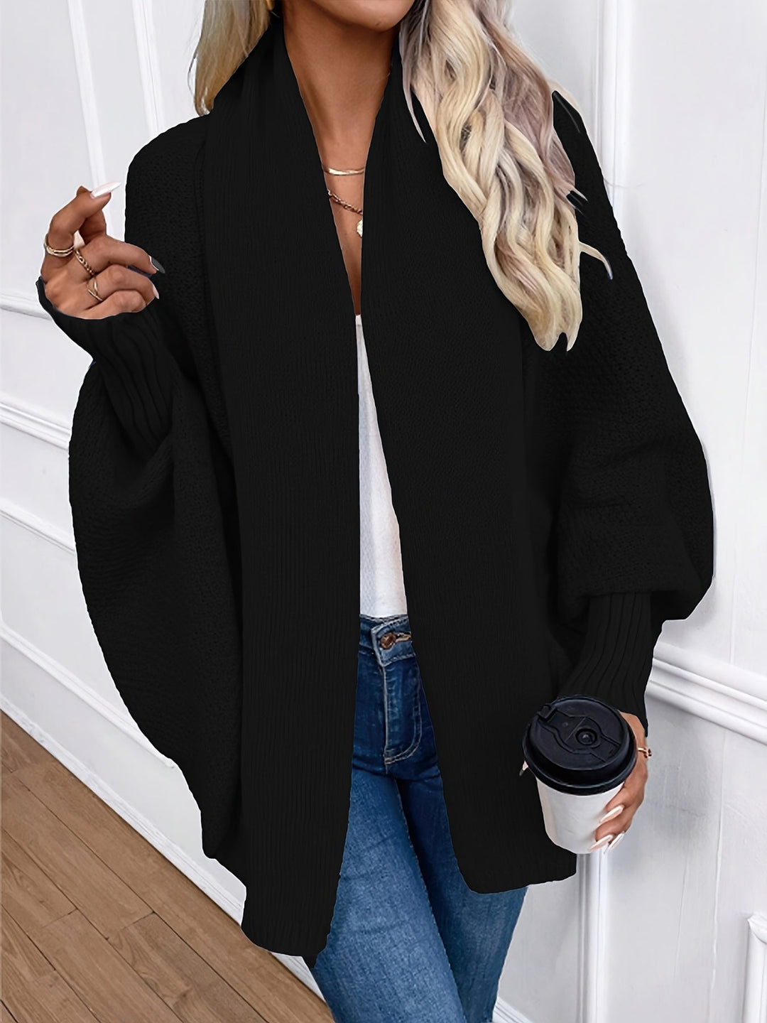 Rosalyn | Draped Shawl-Collar Cardigan