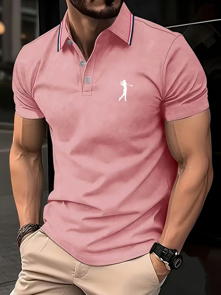 Crosby | Casual Short-Sleeve Golf Printed Shirt