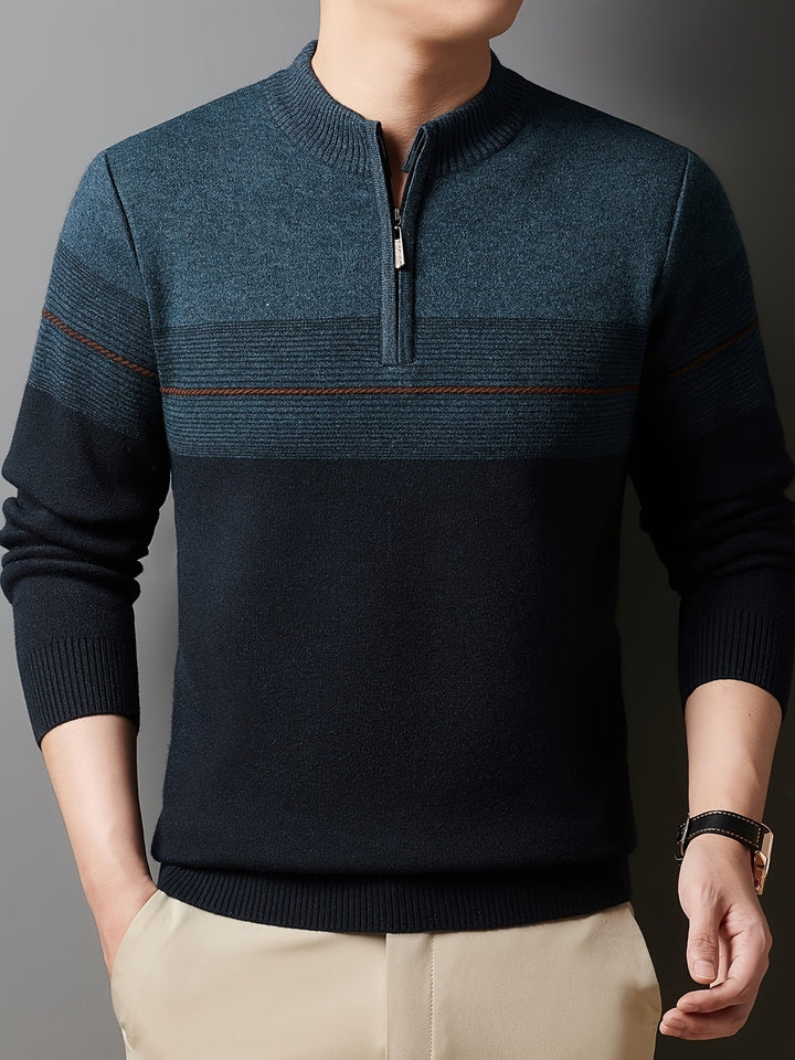 Gregory | Refined Half-Zip Sweater