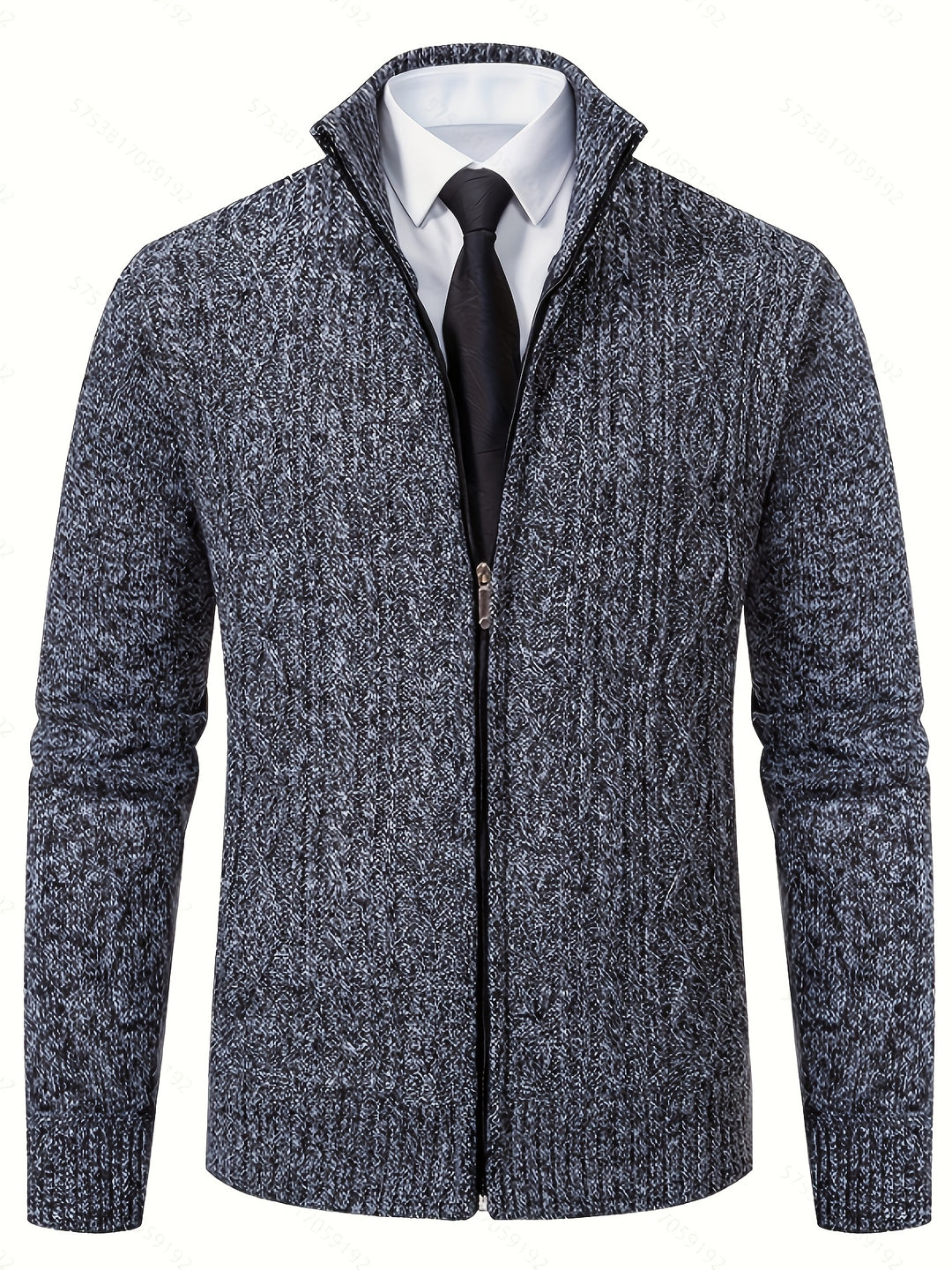 Warren | Textured Zip-Up Cardigan
