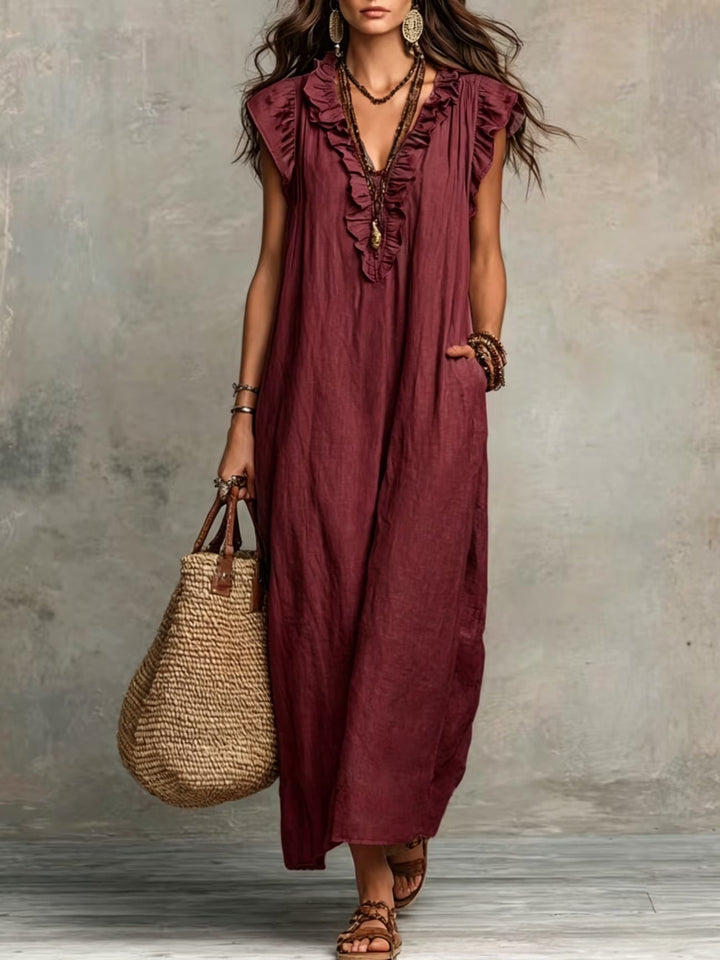 Marigold | Stylish Ruffle Sleeveless Dress
