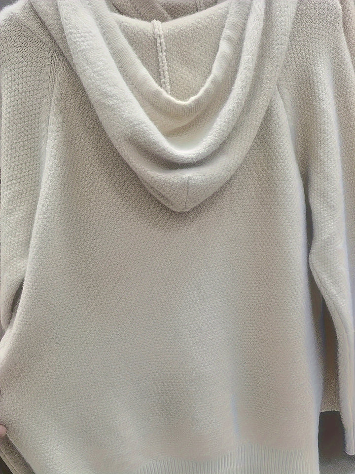 Adele | Hooded Zip-Front Cardigan