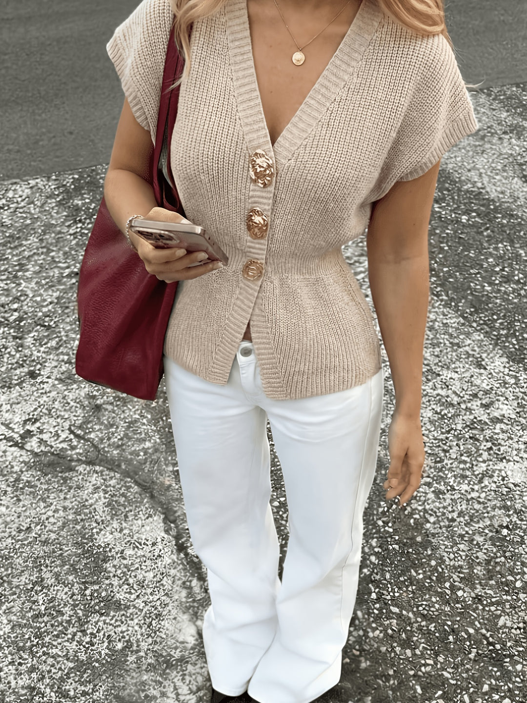 Sylvia | Button-Front Knit Cardigan
