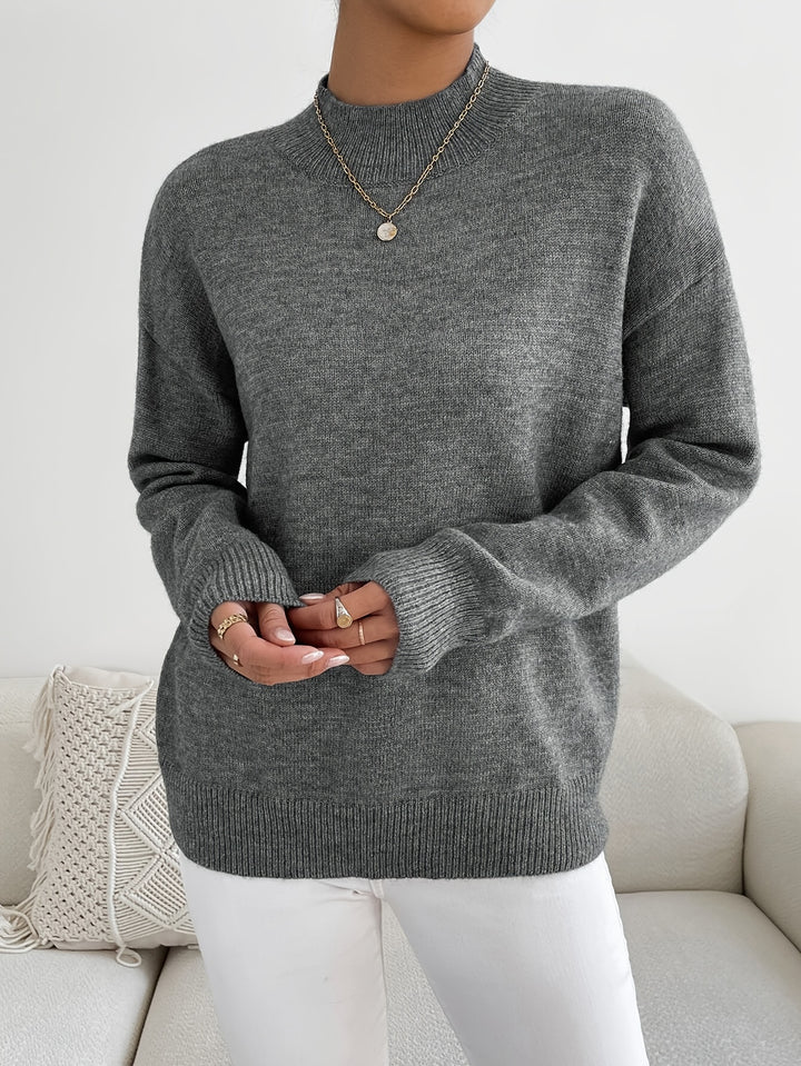 Lucille | Cozy Mock Neck Sweater