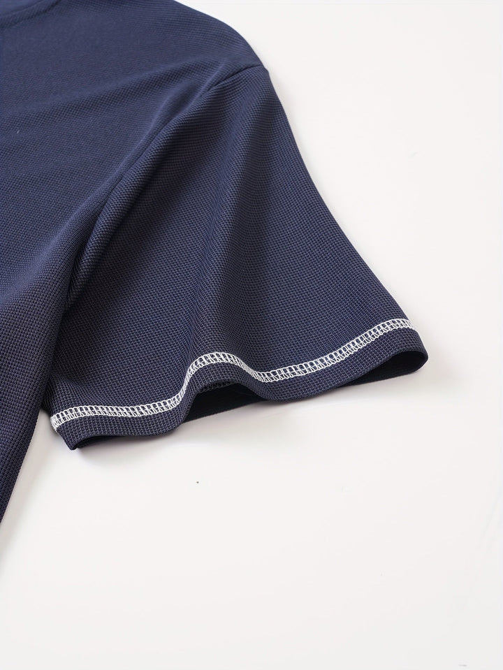 Sawyer | Textured Short Sleeve Henley