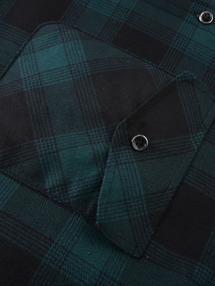 Dawson | Hooded Checked Shirt Jacket