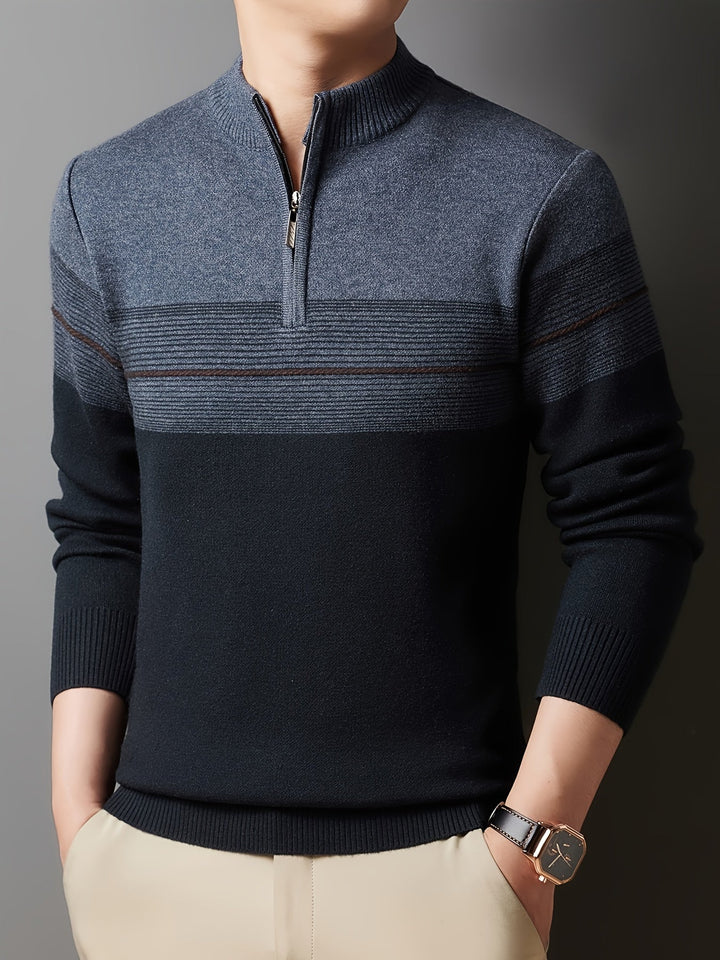 Gregory | Refined Half-Zip Sweater