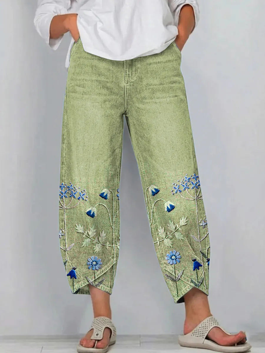 Maribel | Stylish Wide Leg Floral Pants
