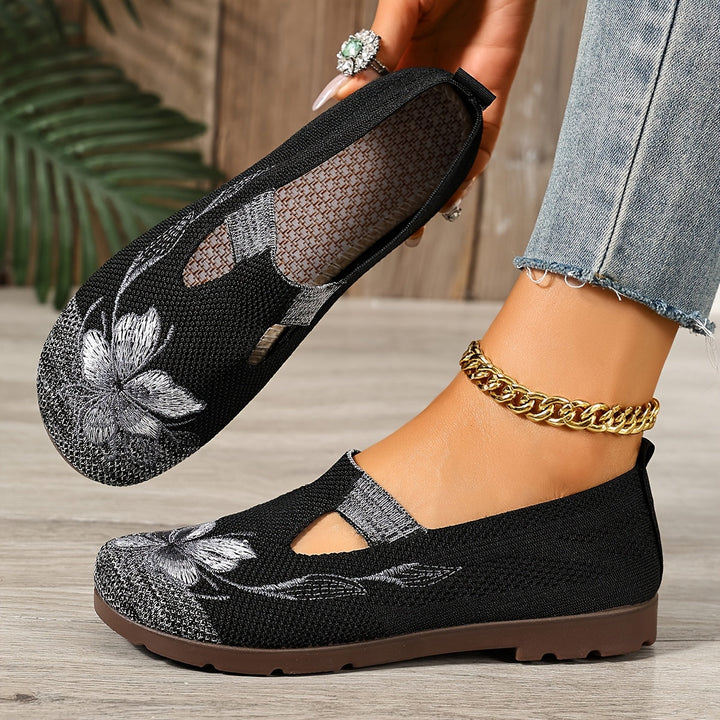 Evelyn | Floral Comfort Flats