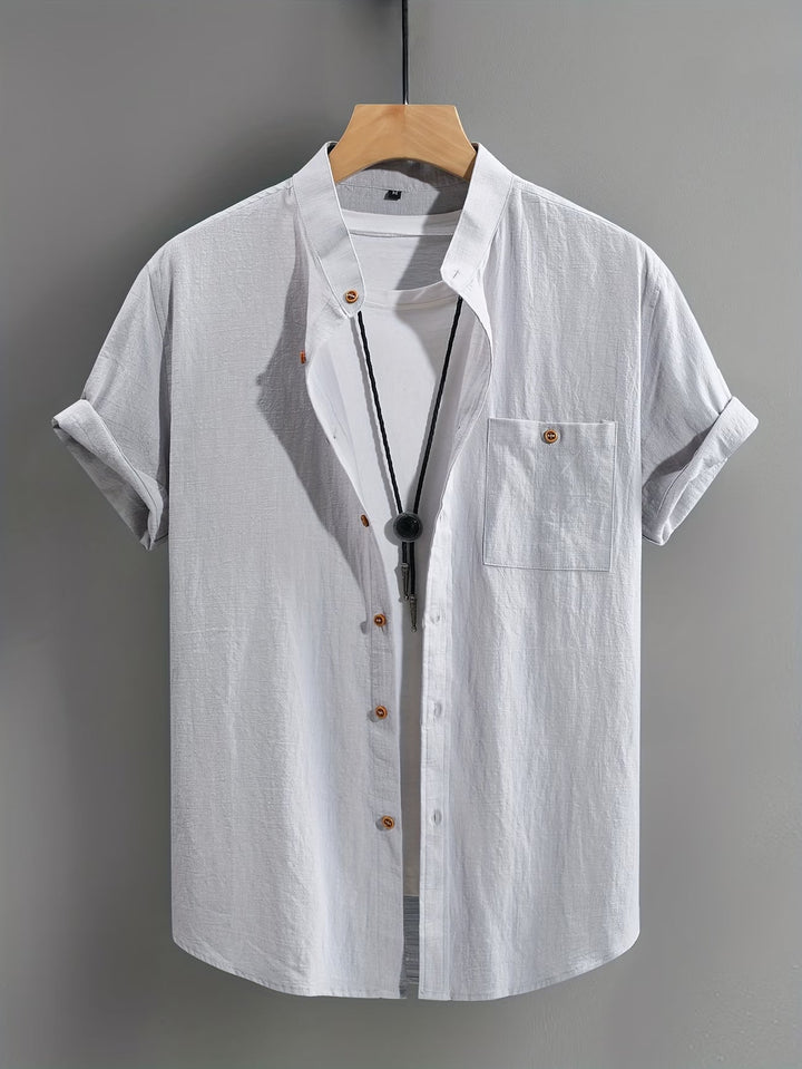 Stefan | Classic Button Short Sleeve Shirt