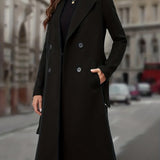 Genevra | Double-Breasted Longline Coat
