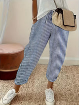 Chelsea | Striped Wide-Leg Casual Pants