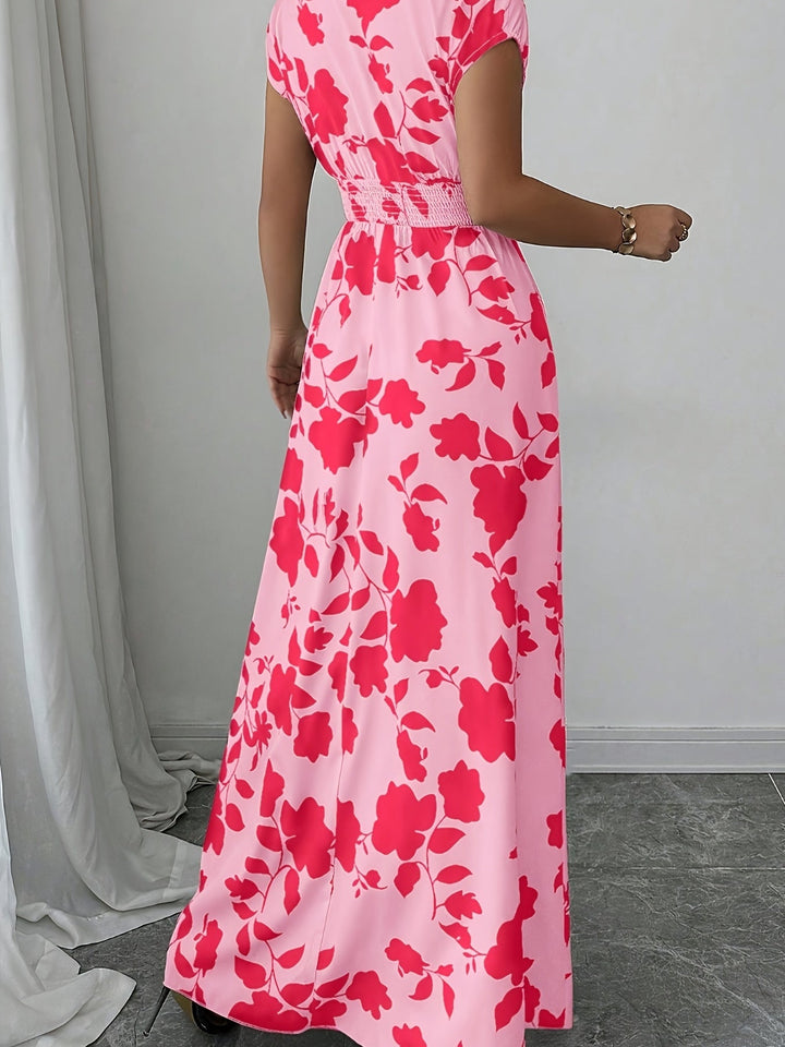 Isabelle | Floral V-Neck Maxi Dress