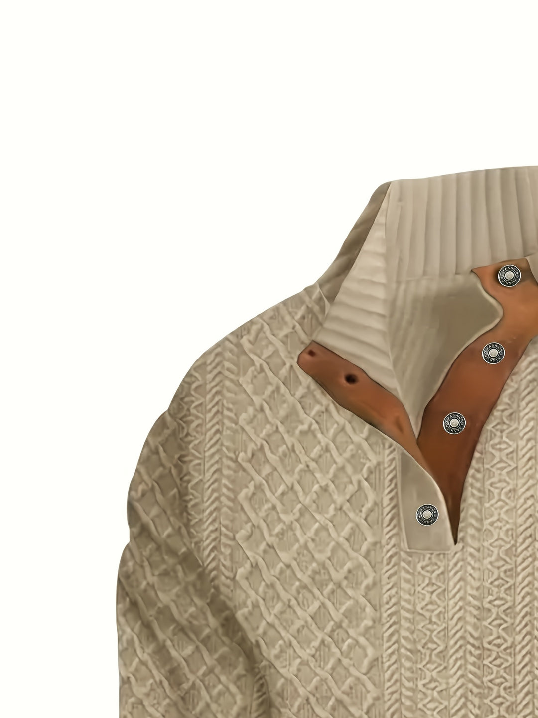 Sawyer | Textured Stand-Collar Sweater